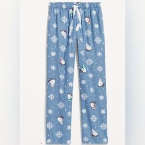 Old Navy Womens Flannel Pajama Pants Polar Bears That Sleigh 2X Blue Christmas